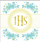 Честитка Henry First Communion Forget me not, 15 x 15 cm, со плик, бела
