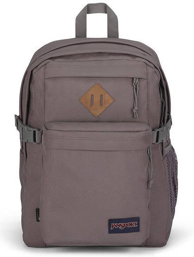 Çantë shpine Jansport Main Campus, xhep laptopi 15", poliester i ricikluar, gri