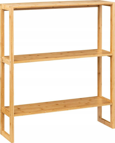 Raft organizues 5five Simply Smart, 2 nivele, 20cm, bambu natyrale