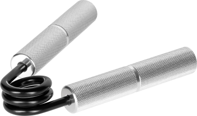 Kapëse dore për ushtrime Rebel Active, 23kg rezistencë, metalike, argjend