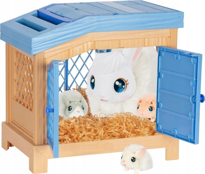 Set lodrash Little Live Pets Mama Surprise Bunnies, mama me 3 bebe, interaktiv, shumëngjyrësh