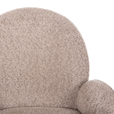Kolltuk rrotullues Winon 65x67x92Hcm (HM9778.03), bezhë/ zezë