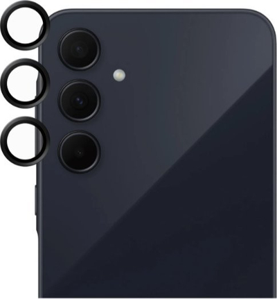 Mbrojtës kamere SAFE by PanzerGlass Samsung Galaxy A35, xham i fortë, unaza më vete, i zi