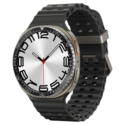 Kornizë bezeli Spigen Bezel Tune Diver për Samsung Galaxy Watch8 44mm, çelik inoksi, e zezë