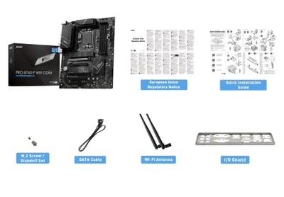 Motherboard MSI PRO B760-P WIFI DDR4, LGA 1700, ATX, i zi