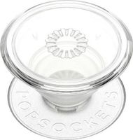 Mbajtëse telefoni PopSockets PopGrip Clear, ngjitës i fortë, transparente