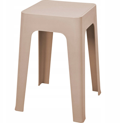Tabure kuzhine Home Styling Collection, plastikë, 33 x 33 x 47 cm, bezhë