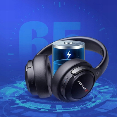 Kufje wireless Feegar Mello, on ear, bateri që zgjat, të zeza