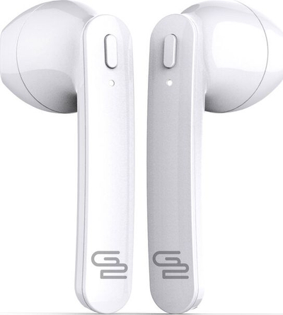 Безжични слушалки GoGEN TWS Bar, True Wireless, IPX4, бели