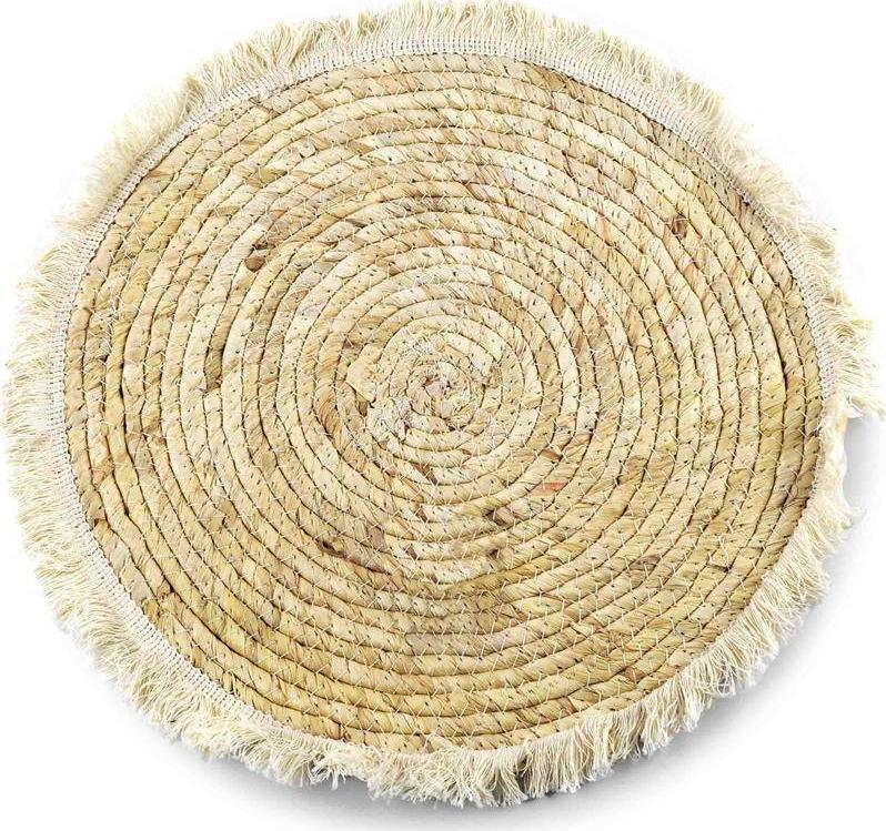 Tapet dekorativ tryeze Mondex BALI, bari deti, 38cm, ngjyrë kashte