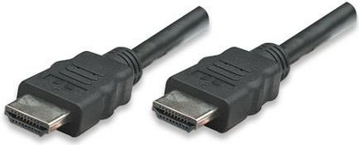 Kabllo Manhattan HDMI - HDMI, 2m, e zezë