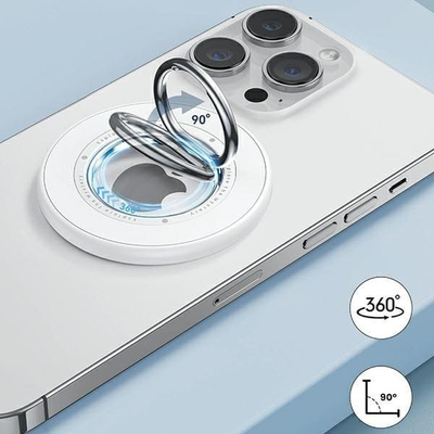 Магнетен прстен-држач за телефон Sodi BM-350, MagSafe, бел