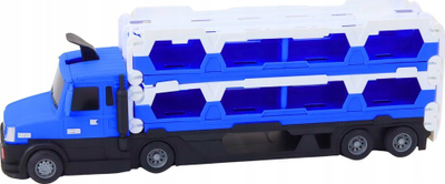 Makina lodër Ride On Lean Toys Lora Race Track 2in1, me pistë gare, për fëmijë 3+, blu