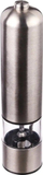 Mulli elektrik për erëza Secret de Gourmet, për kripë dhe piper, me dritë LED, inox argjendi