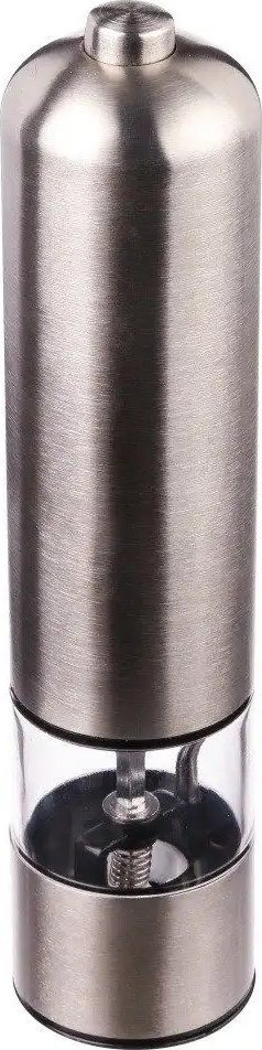 Mulli elektrik për erëza Secret de Gourmet, për kripë dhe piper, me dritë LED, inox argjendi
