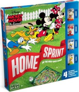 Lojë tavoline Disney Mickey Mouse & Friends Home Sprint, 2 deri 4 lojtarë, 4+ vjeç, shumëngjyrëshe