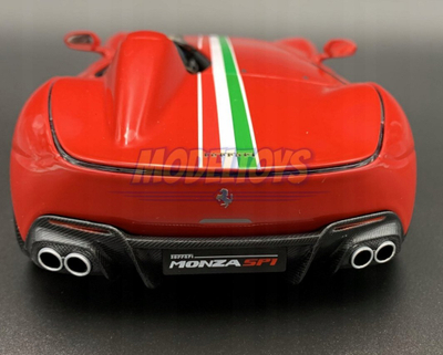 Maket veture Bburago Ferrari Monza SP1, shkalla 1:18, metal, gri me të verdhë