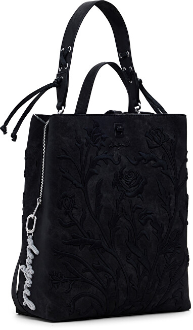 Çantë për femra Desigual Romeo Floral Total, e zezë