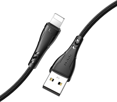 Kabllo USB në Lightning Mcdodo CA-7440, 0.2m, 2.4A, e zezë