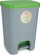 Kosh plehrash Curver Essentials, 20L, me pedale, gri me kapak jeshil