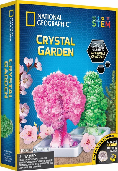 Set eksperimental National Geographic Crystal Garden, rritje kristalesh për kalamaj 8+, shumëngjyrësh