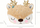Jastëk dekorativ për kalamajt Home Styling Collection Reindeer, 28 x 25 x 10 cm, shumëngjyrësh