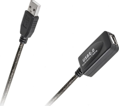 Kabllo USB LP KPO3888-10, USB A me USB A, 10 m, e zezë