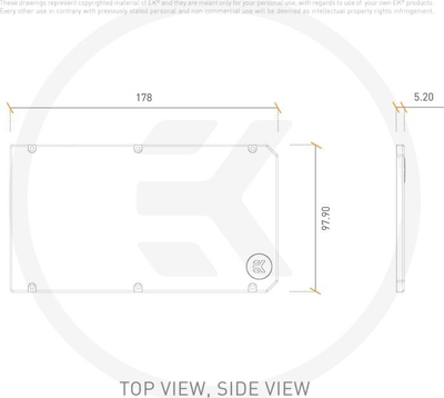 Backplate alumini EKWB Vector FE, për NVIDIA GeForce RTX 3070 FE, 97.9x178mm, i zi