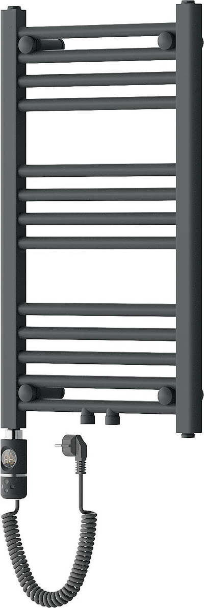 Radiator banjoje Hydroland Ryoko, 970x540 mm, me lidhje në mes, ngjyrë antracit