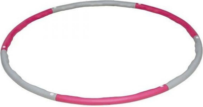 Hula hoop fitnesi pa markë, 100 cm, me peshë 1.2 kg, rozë gri
