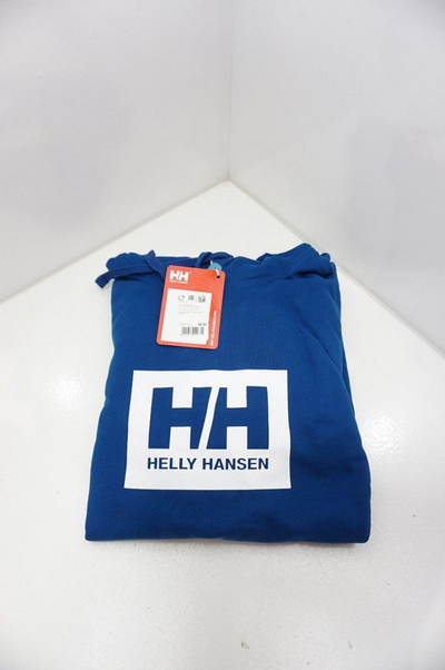 Duks për meshkuj Helly Hansen BOX HOODIE DEEP FJORD, M, i kaltër