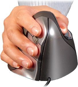 Глушец BakkerElkhuizen Evoluent, со кабел, USB, црна и сребрена