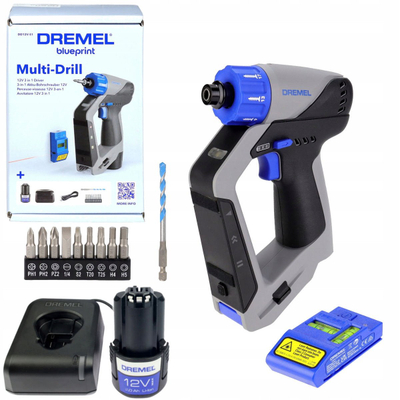 Stërvitëse pa kabllo Dremel F013DD12JA, 3 në 1, 12V, e zezë