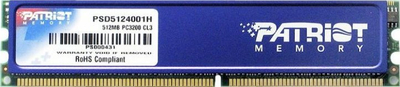 Memorie RAM Patriot Signature PSD1G400H, 1GB DDR, 400MHz, blu