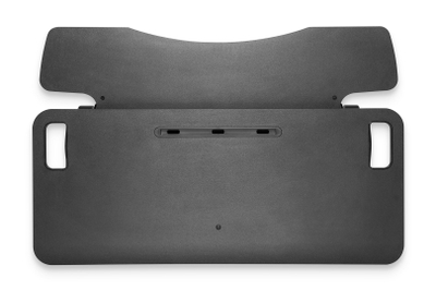 Shtesë tavoline Digitus Ergonomic Workspace Riser, 95x62 cm, lartësi që e çon vetë nga 10 në 50 cm, e zezë