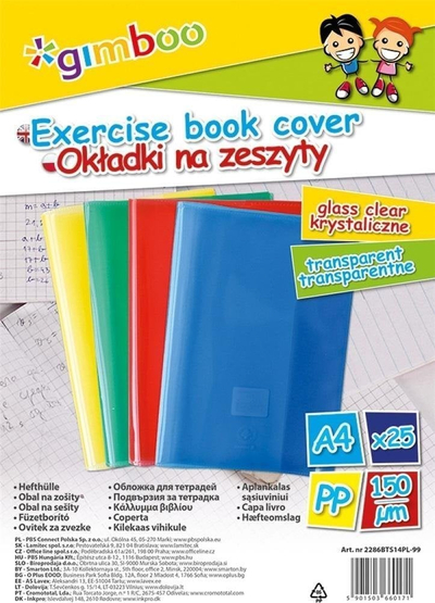 Mbulesa fletoreje Gimboo A4 Crystal, set 25 copë, ngjyra MIX
