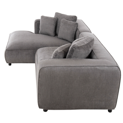 Divan këndor Grace 252×105–160×70–90 cm (HM3280.03L), gri