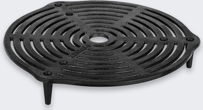 Rrjetë gize Petromax Cast Iron Stack Grate, për Dutch Oven, me tre këmbë