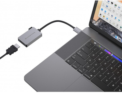 Adapter USB C në HDMI Conceptronic, 1.4, 1080p 60Hz, gri