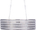 Lampë varëse Beliani Cavone Crystal, ovale, kristal, argjendi