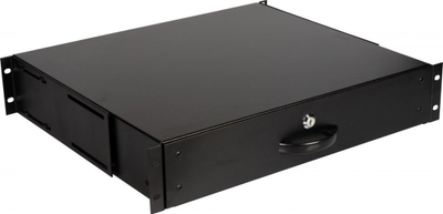 Sirtar kabineti LevelOne Equip EZD-2-B, 2U, për kabinet 19", i zi