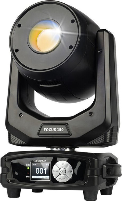Kokë lëvizëse skene LIGHT4ME Focus 150 Spot, LED 150W, me DMX, ngjyrë e zezë