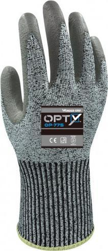 Ракавици за работа Wonder Grip OP-775 Opty, отпорни на сечење, големина 8 M, сиви