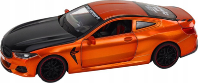 Lodër makinë sportive metal, 1:24, me fërkim, portokalli