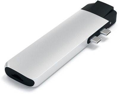 Përshtatës Satechi USB-C Pro HUB 4K Ethernet, i argjendtë