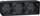 Bazë murale trefishe Schneider Electric Mureva Styl MUR37713, montim sipërfaqësor horizontal, IP55, antracit