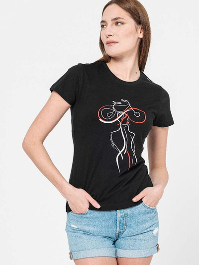 Bluza Pegas Womens T shirt, me mëngë të shkurtra, e zezë