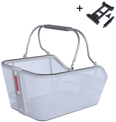 Shportë biçiklete Basil Cento Tech Fiber Nordlicht, 21L, blu me argjend