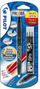 Set stilolaps Pilot Frixion, 0.7mm, me 3 rimbushje, i zi