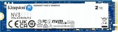 SSD i brendshëm Kingston NV3 M.2 2280, 4TB, PCIe 4.0 NVMe